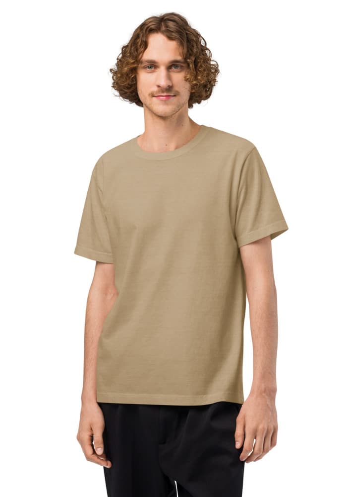 Unisex Oversized Garment-Dyed T-Shirt | Bella + Canvas 4810 – Khaki