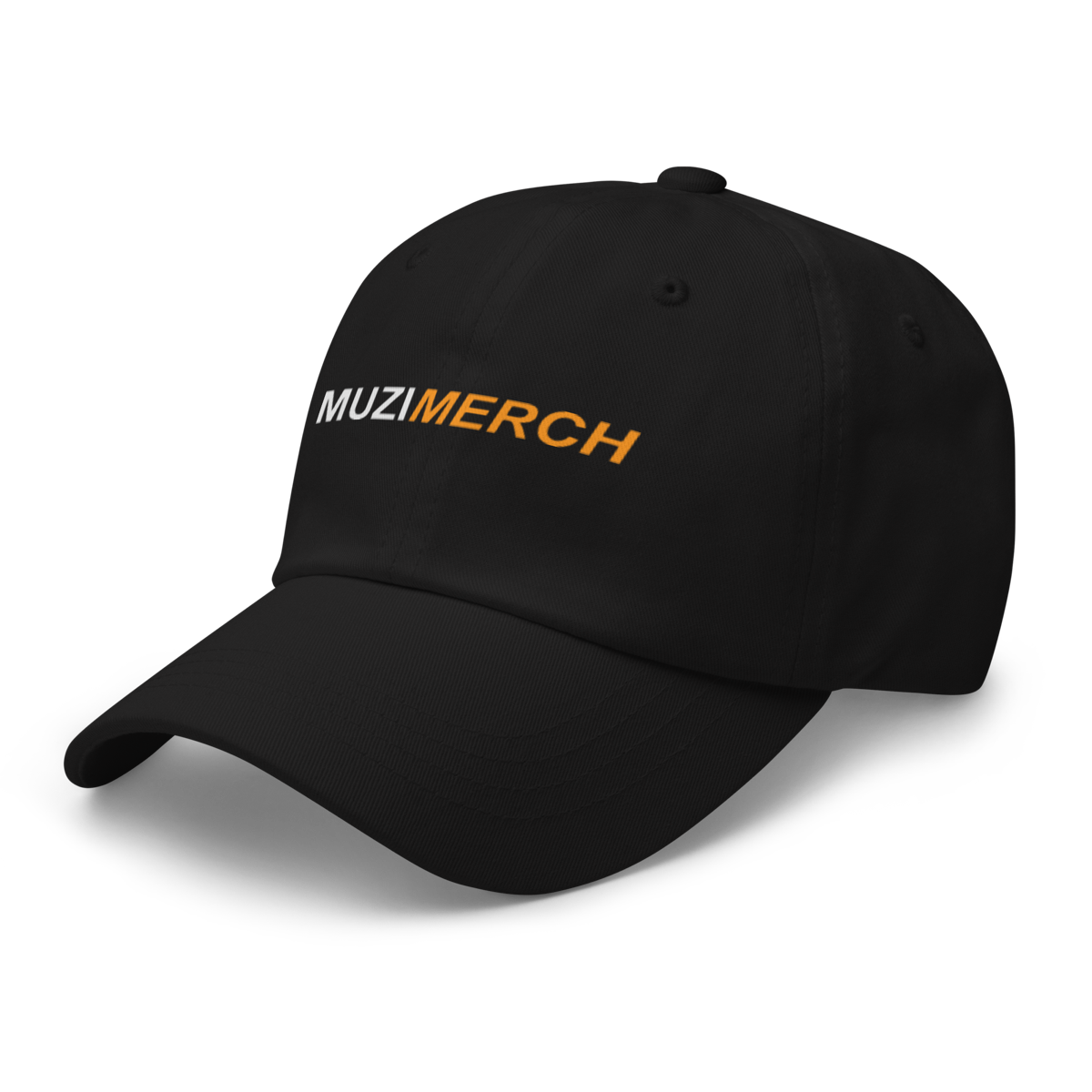Casquette noire floquée du logo MUZIMERCH