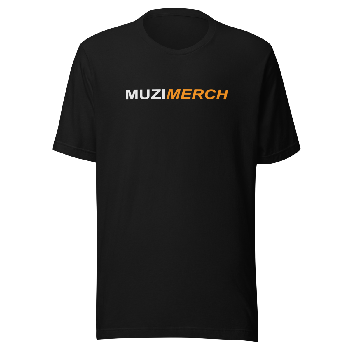 T-shirt noir floqué du logo MUZIMERCH